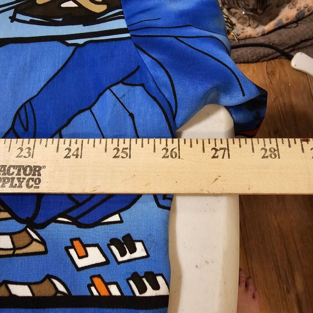Vtg 90s Y2K  UP RO'S Allover Print Shirt Hip Hop DJ Urban Artist Rap Graffiti XL - Picture 13 of 16